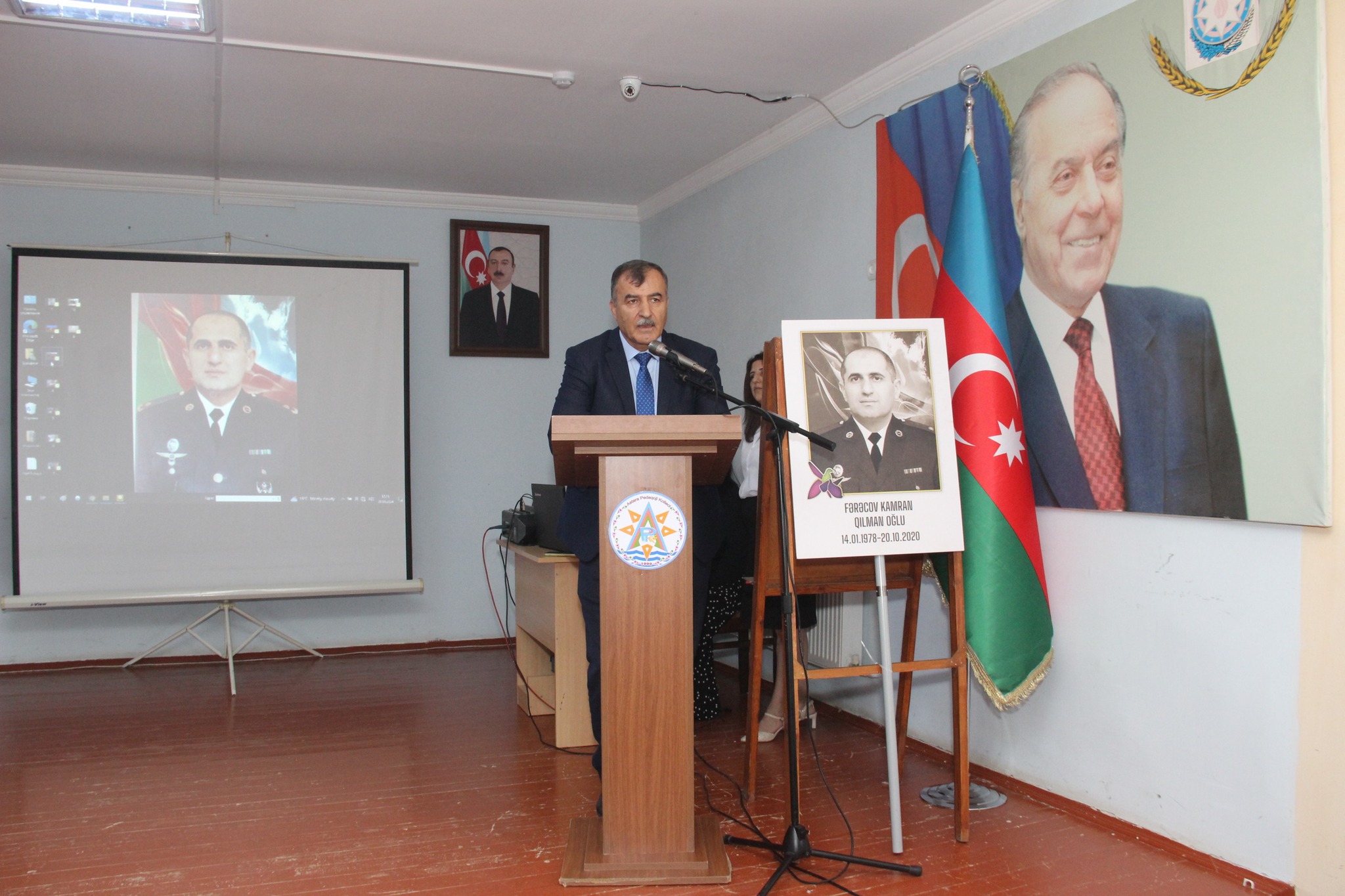 Kollecdə Şəhid Mayor Kamran Fərəcova həsr olunmuş”Roman kimi” hekayəsinin təqdimatı