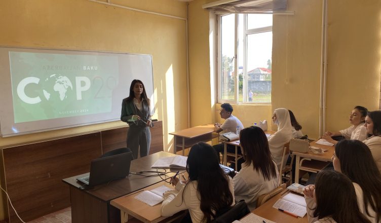 “Azərbaycanın Ekoturizm Potensialı və İnvestisiyalar”  mövzusunda məşğələ