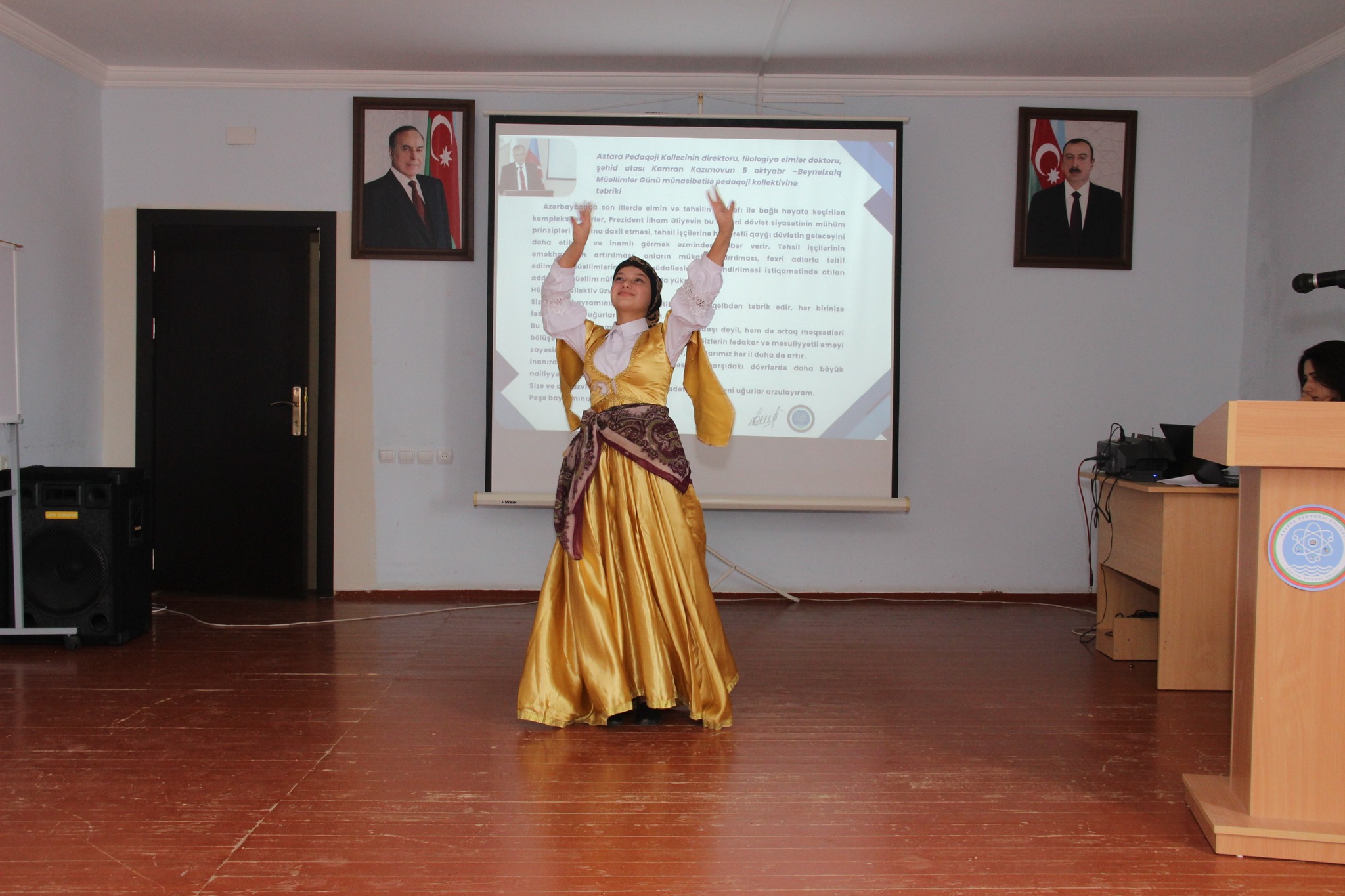 Astara Pedaqoji Kollecində 5 oktyabr Beynəlxalq Müəllimlər Günü münasibətilə tədbir